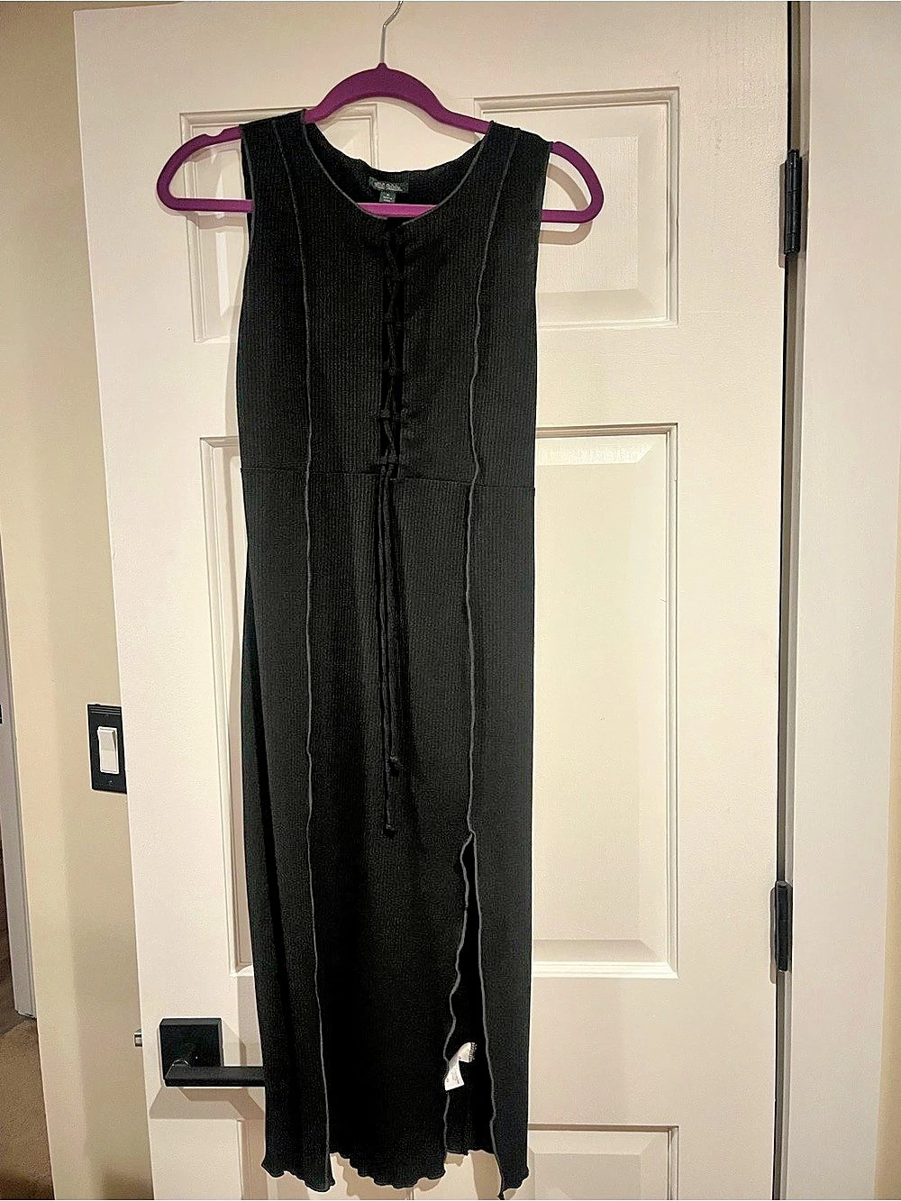 Wild Fable Black Lace-Up Dress